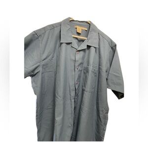 Linden Gray men’s blue shirt button down nice size XL